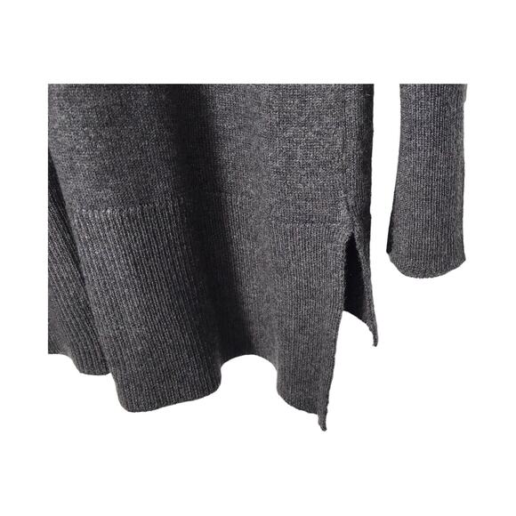 Spense Top Womens Size M Grey Wool Blend Long Sleeve V-Neck Pullover Sweater - Picture 5 of 12
